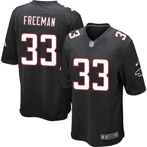 Nike Men & Women & Youth Falcons #33 Freeman Black Team Color Game Jersey